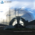 Large Span Coal fired Power Plant Arch Dry Shed Steel Space Frame Structure Coal Storage